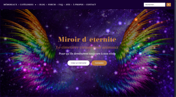 Développement du site WordPress Miroirdeternite.com