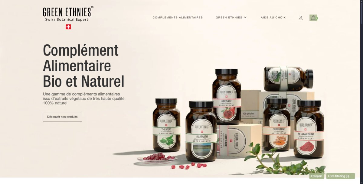 Développement du site Green-Ethnies.ch